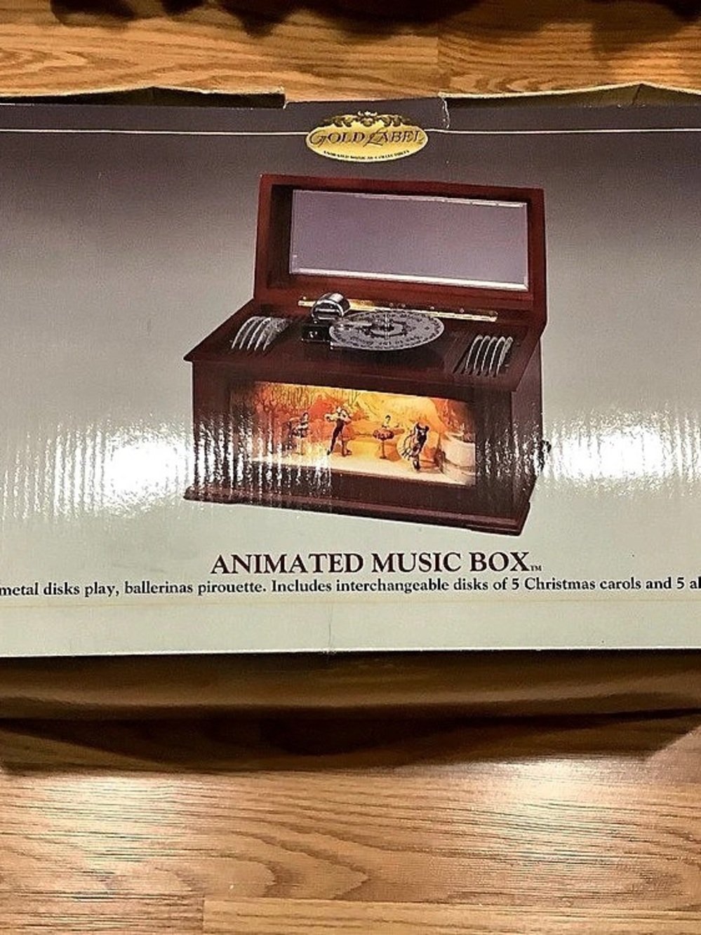 Mr. Christmas Gold Label Animated Music Box in Brown - Picture 3 of 5